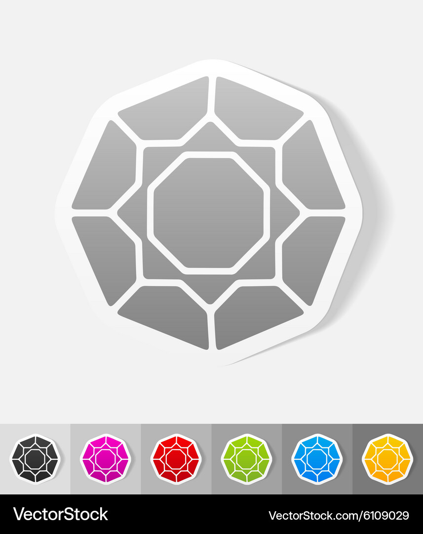 Realistic design element gem Vector Image