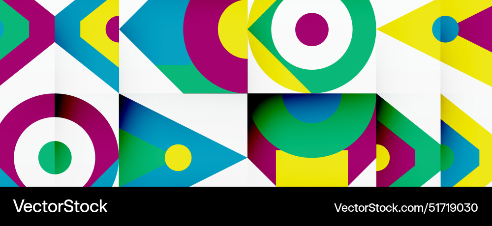 Colorful circle and triangle abstract background Colorful circle and triangle abstract background vector image