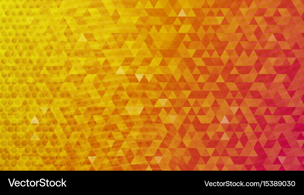 Dynamic Orange Triangle Background vector image