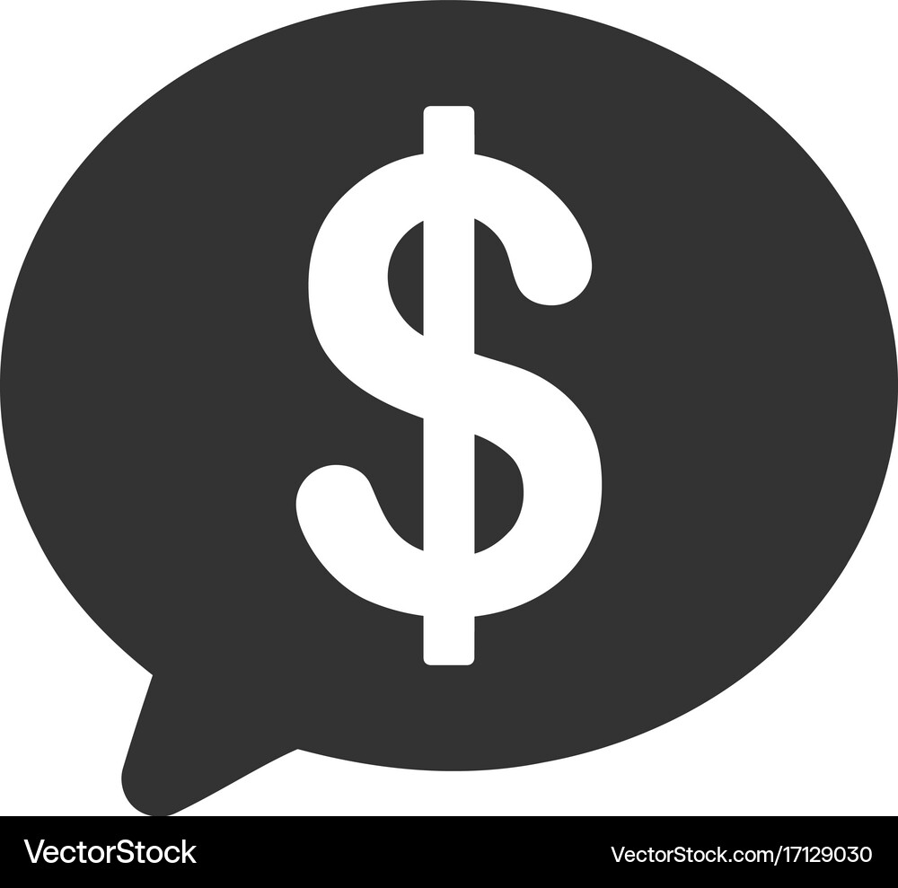 Financial message flat icon – Royalty-Free Vector | VectorStock