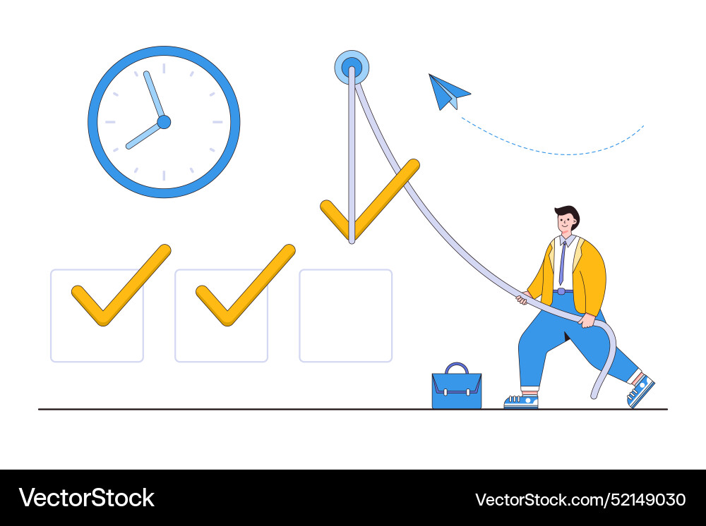 Task reminder or todo list for business Task reminder or todo list for business vector image