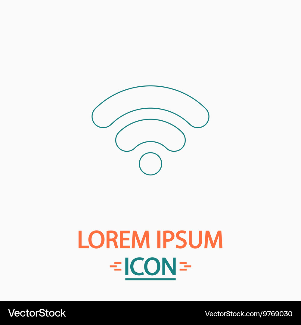 Wifi signal computer symbol Vector Image