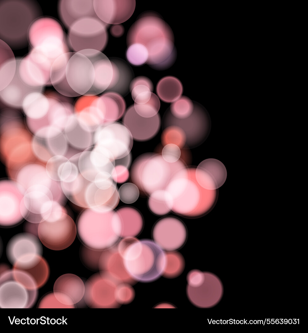 Abstract color shining bokeh isolated Vector Image