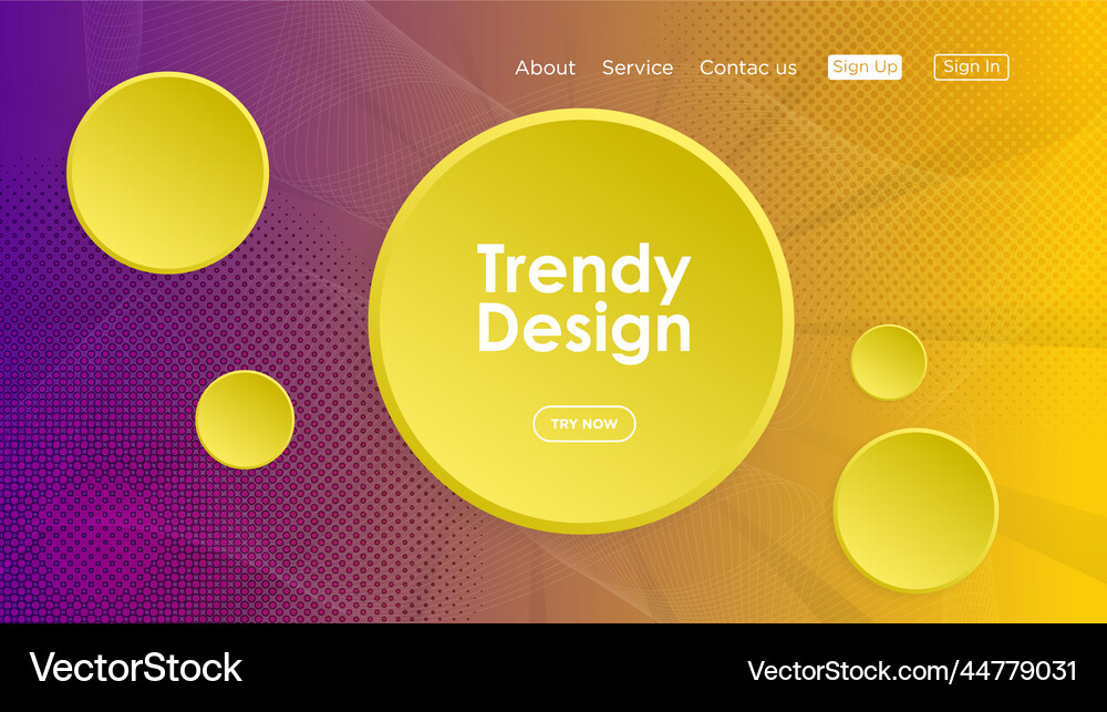 Modern abstract gradient background with yellow – Royalty-Free Vector ...