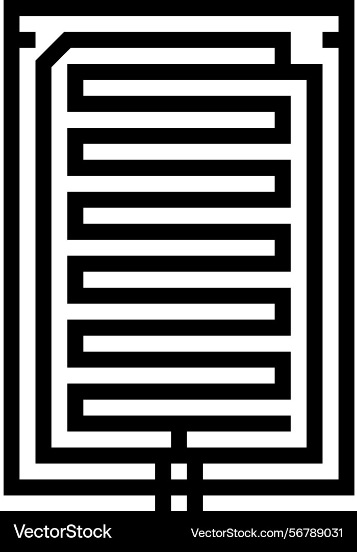 Rain detection sensor line icon vector image