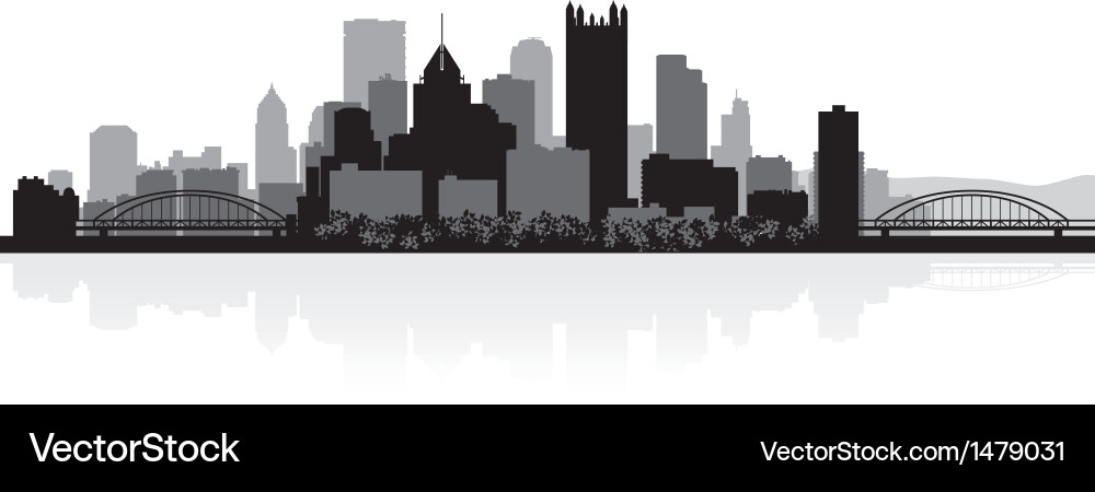 Stadt Skyline Silhouette vektorbild