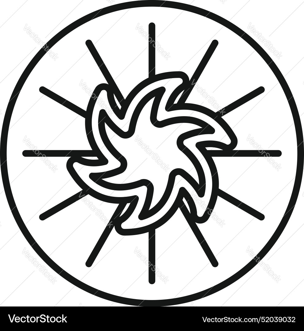 Abstract circular shape with a star shining Abstract circular shape with a star shining vector image