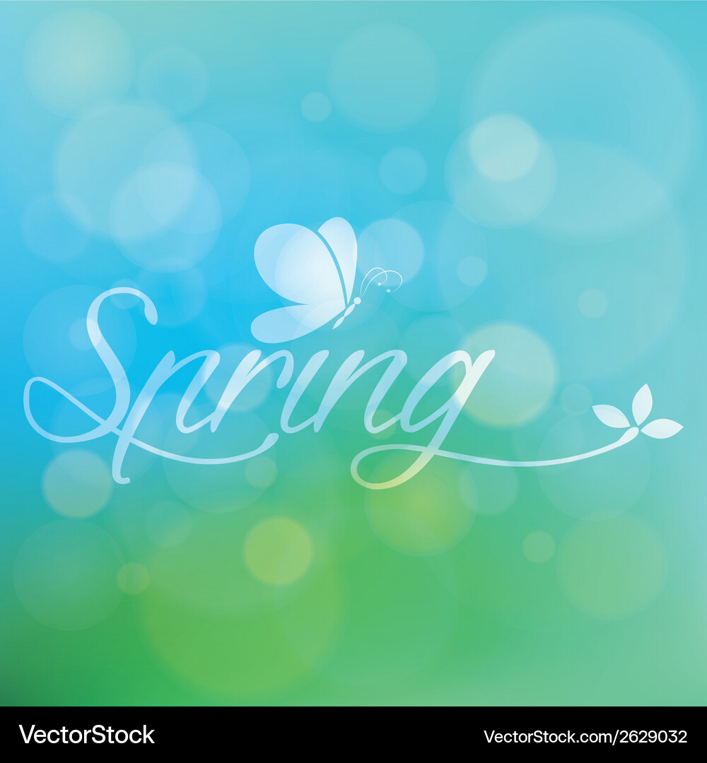 Abstract spring background with some special Vector Image