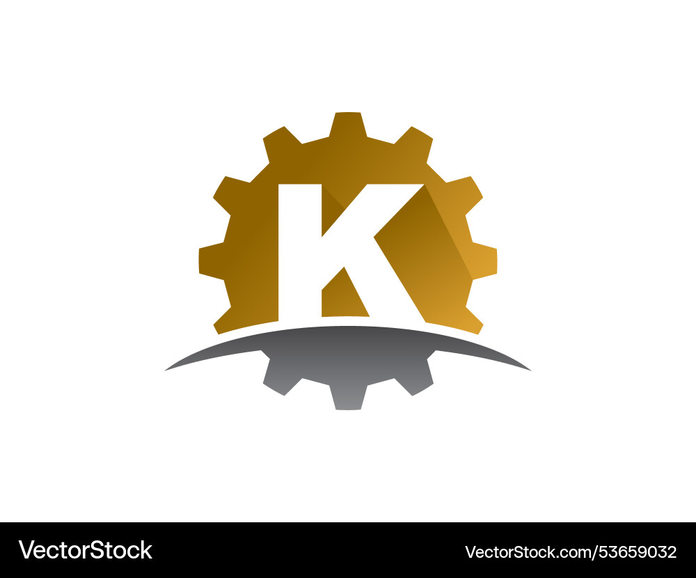 Buchstabe k Getriebetechnologie Logo oder Symbolvorlage Buchstabe k Getriebetechnologie Logo oder Symbolvorlage vektorbild