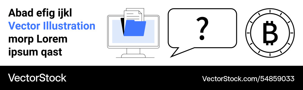 Digital file management faq support Digital file management faq support vector image
