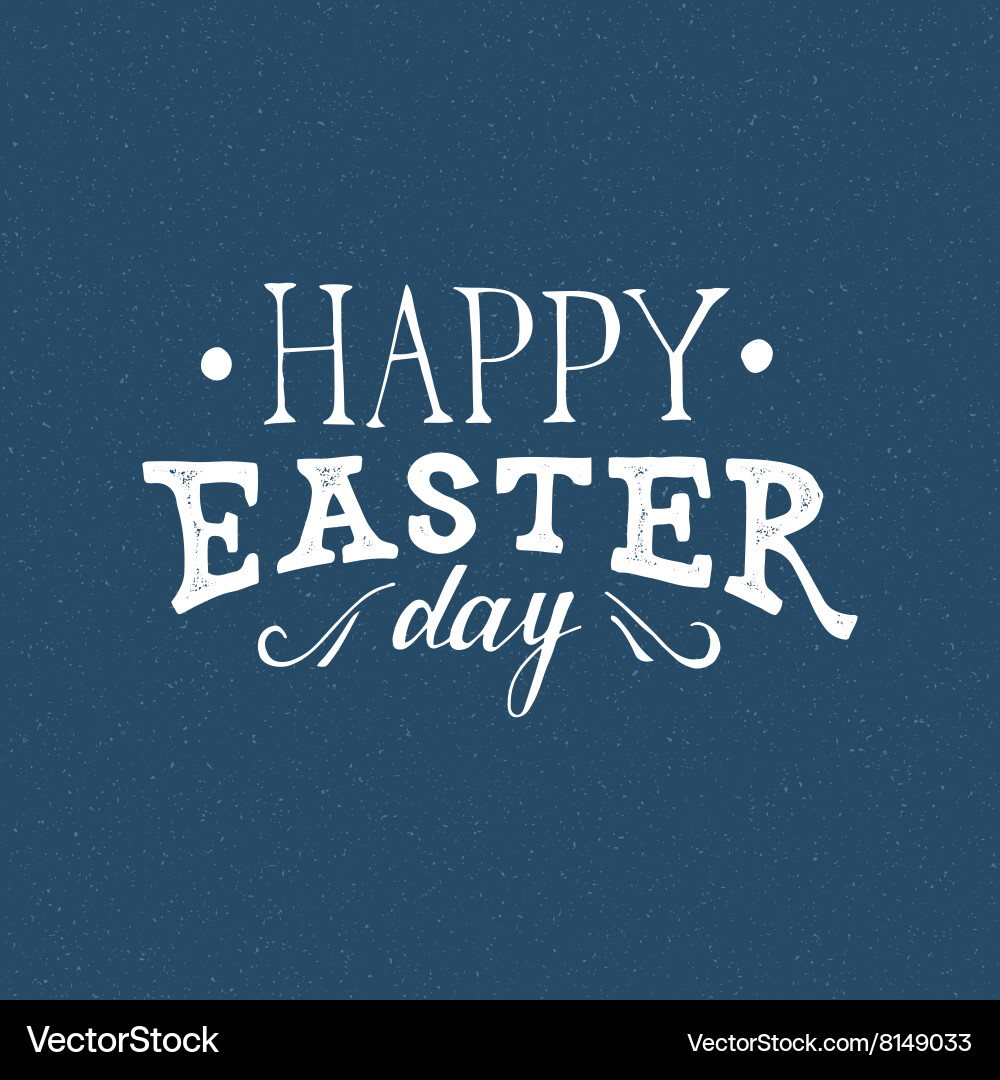 Easter hand drawn lettering Vector Image
