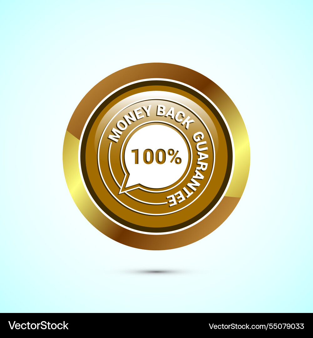 Money back guarantee icon design Royalty Free Vector Image