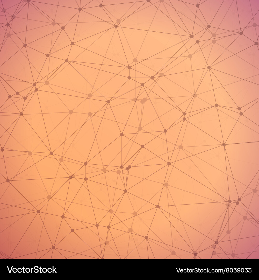 Polygonal Wireframe Network Background vector image