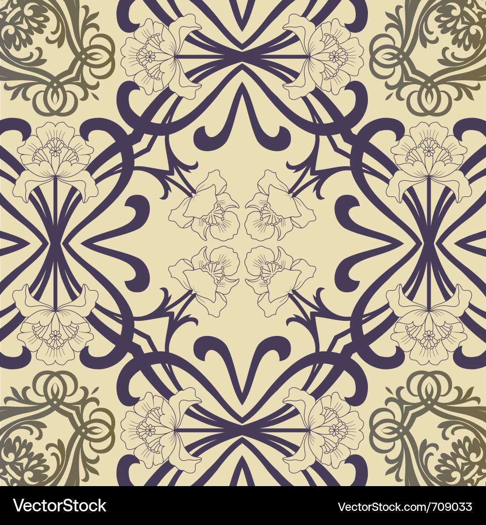 Retro wallpaper Vector Image