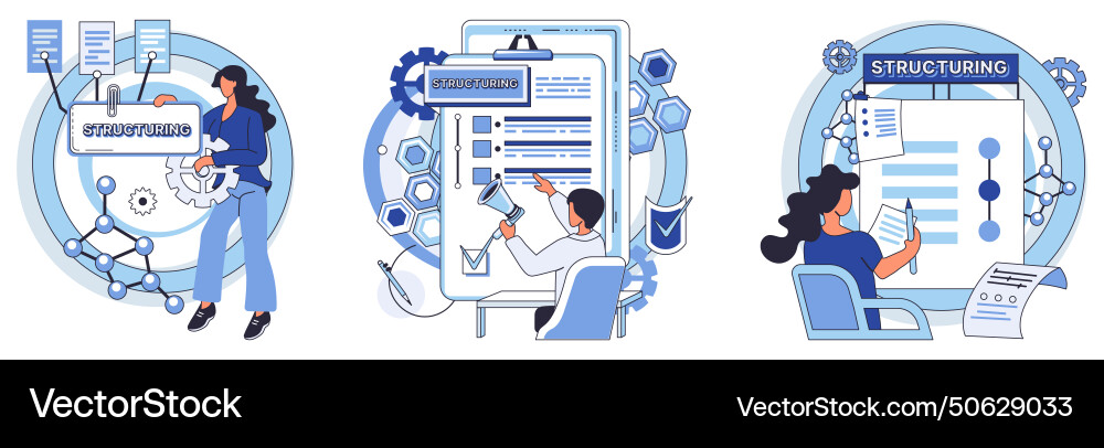 Workflow the key to successful project management Workflow the key to successful project management vector image