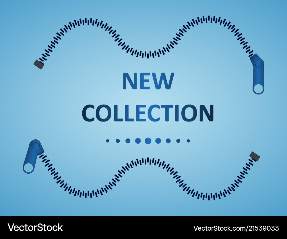 Zipper buttoned open Zipper buttoned open Vector Image