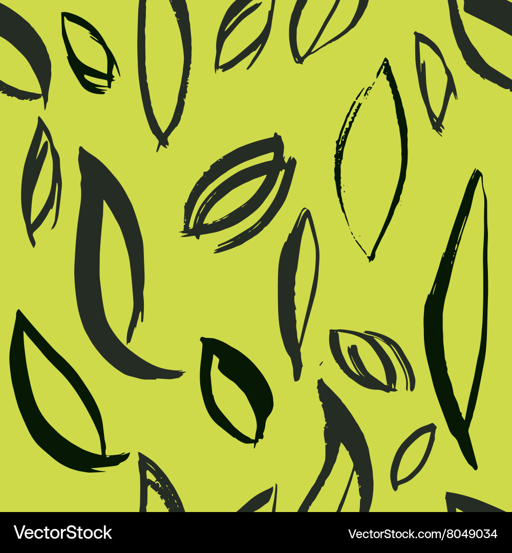 Leafy Abstract Pattern Vector Image