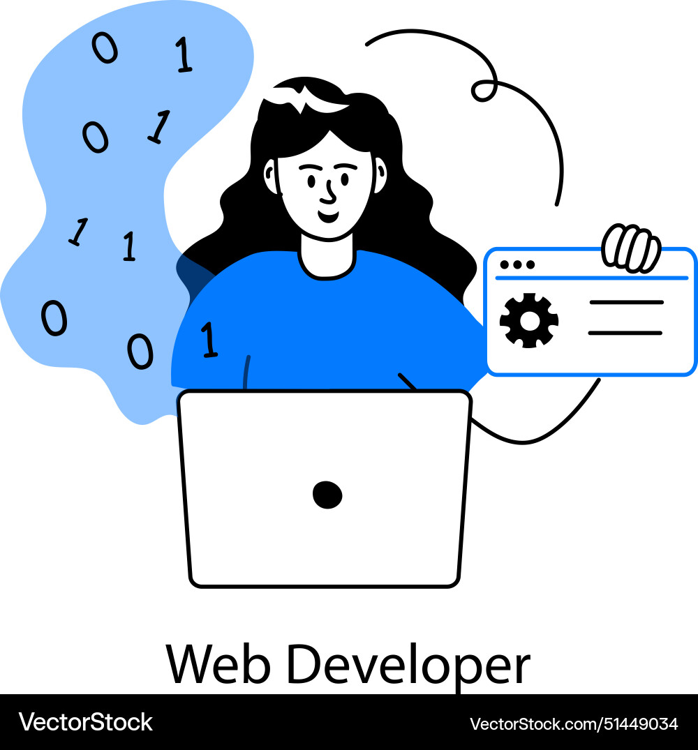 Web developer Vector Image