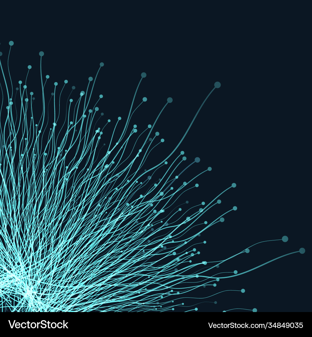 Abstract background with connections design Vector Image
