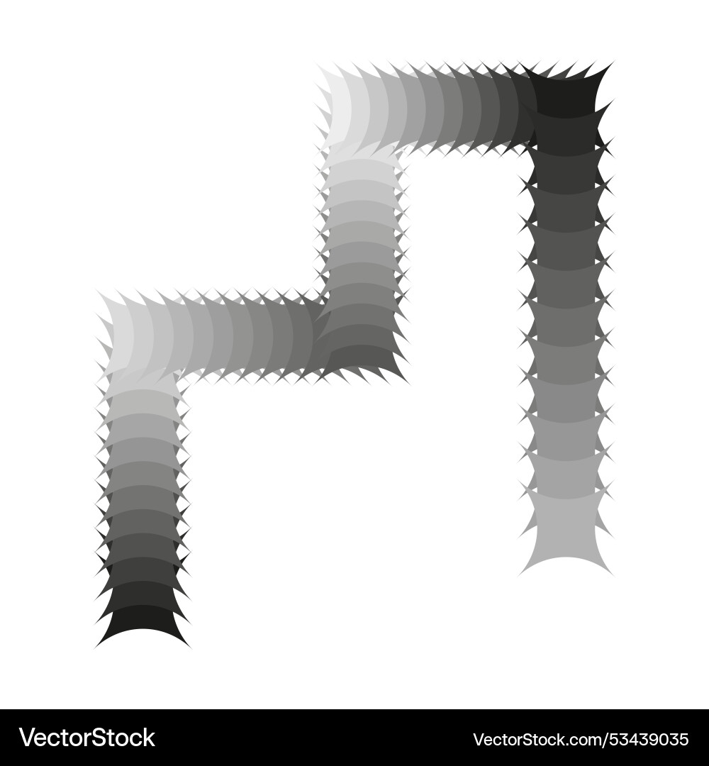 Abstract curved path gradient shaded geometric vector image