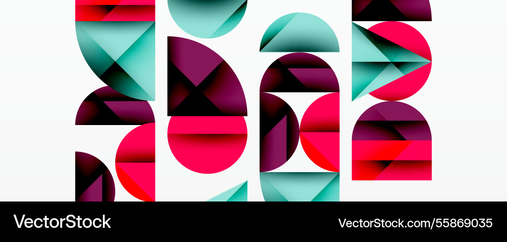 Abstract geometric pattern with intersecting vector image
