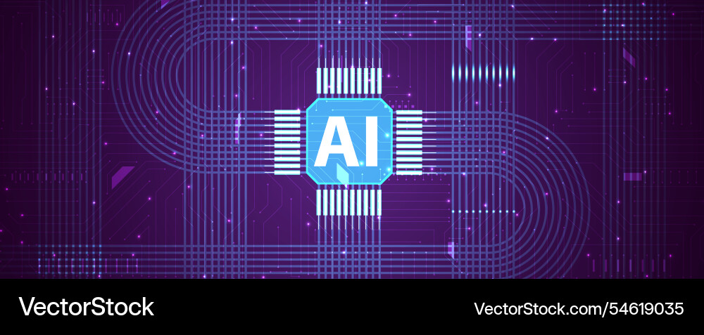 Abstract wireframe artificial intelligence Abstract wireframe artificial intelligence Vector Image