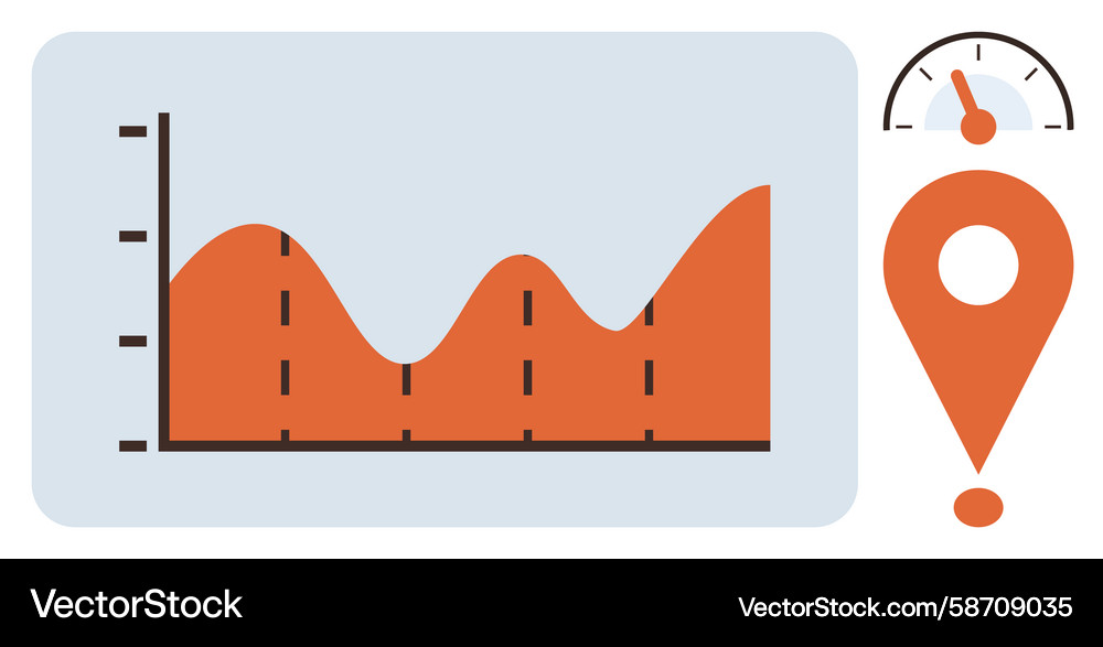 Data Speed & Progress Tracker Vector Image