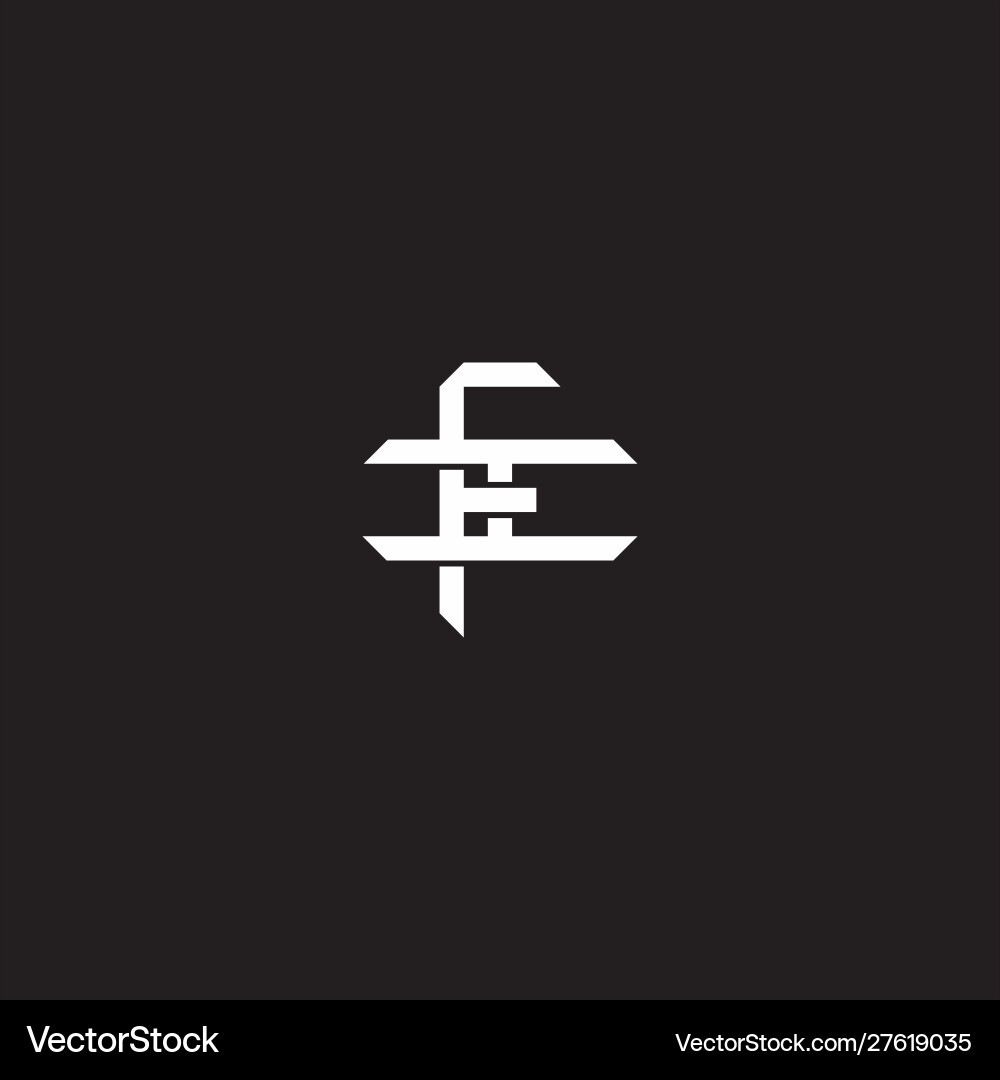 Fi initial letter overlapping interlock logo Vector Image