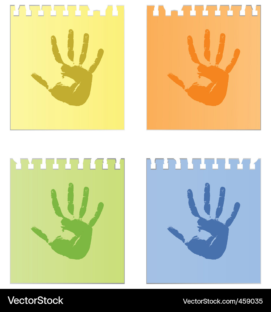 Handprints Vector Image