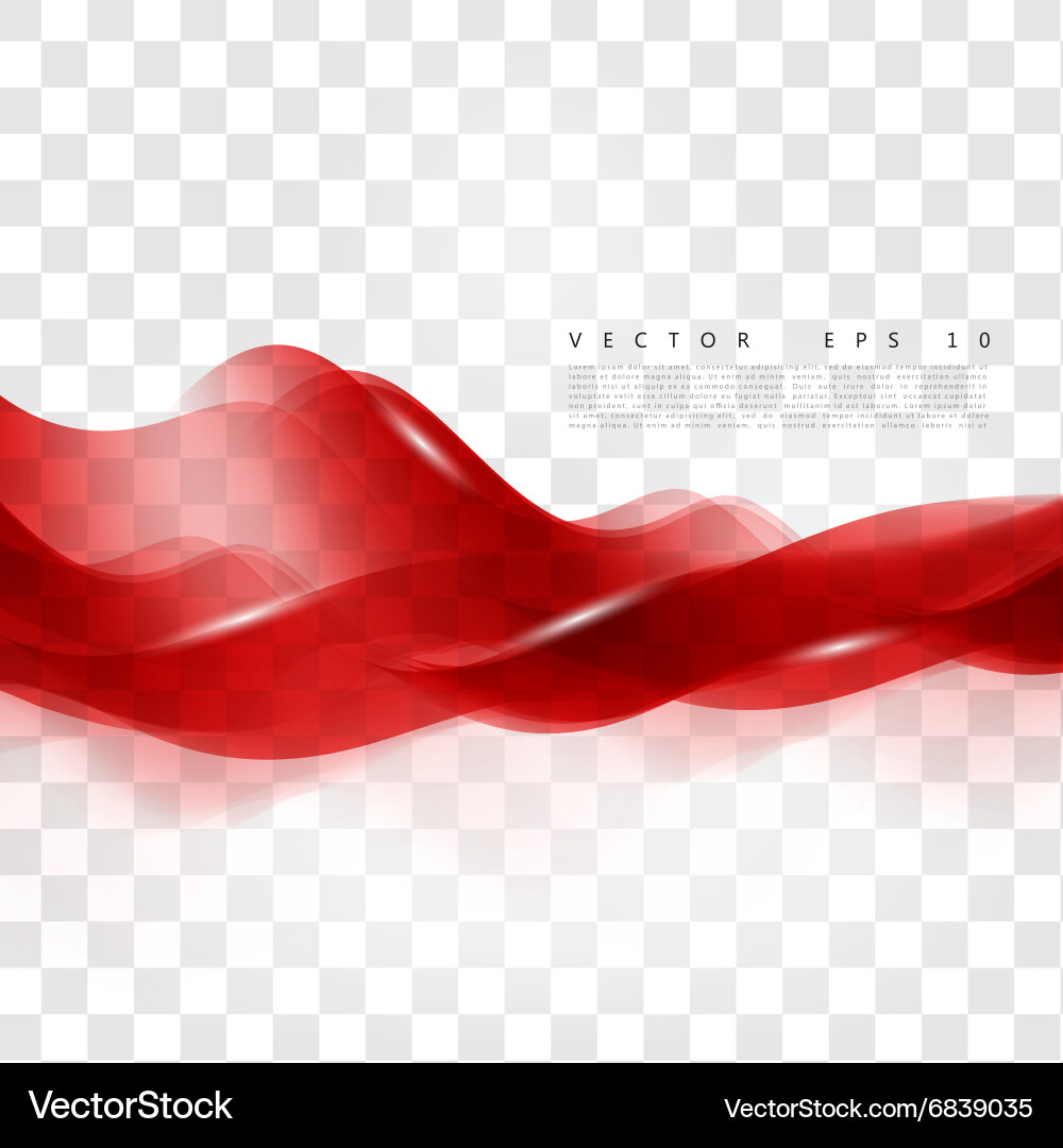 Red background curve vector image
