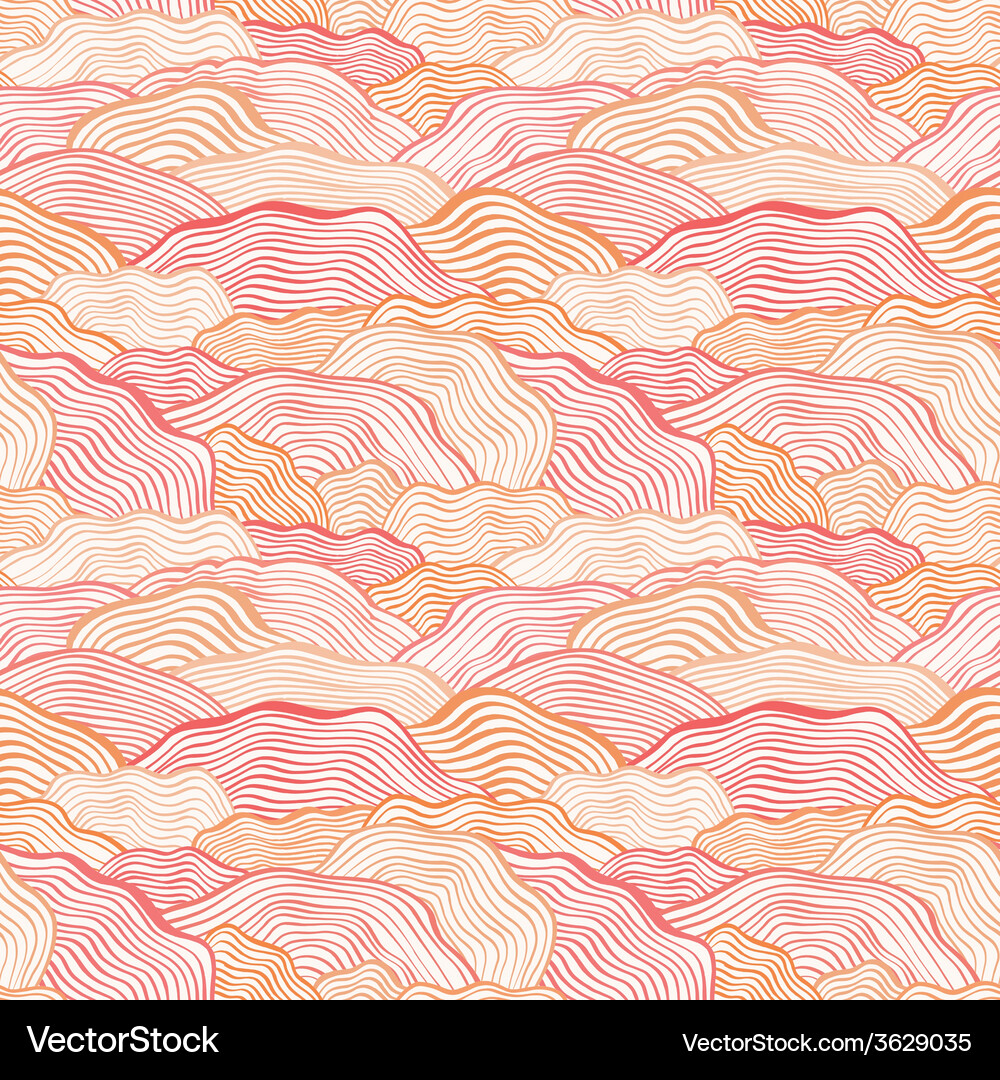 Seamless pattern with wavy scale texture Vector Image