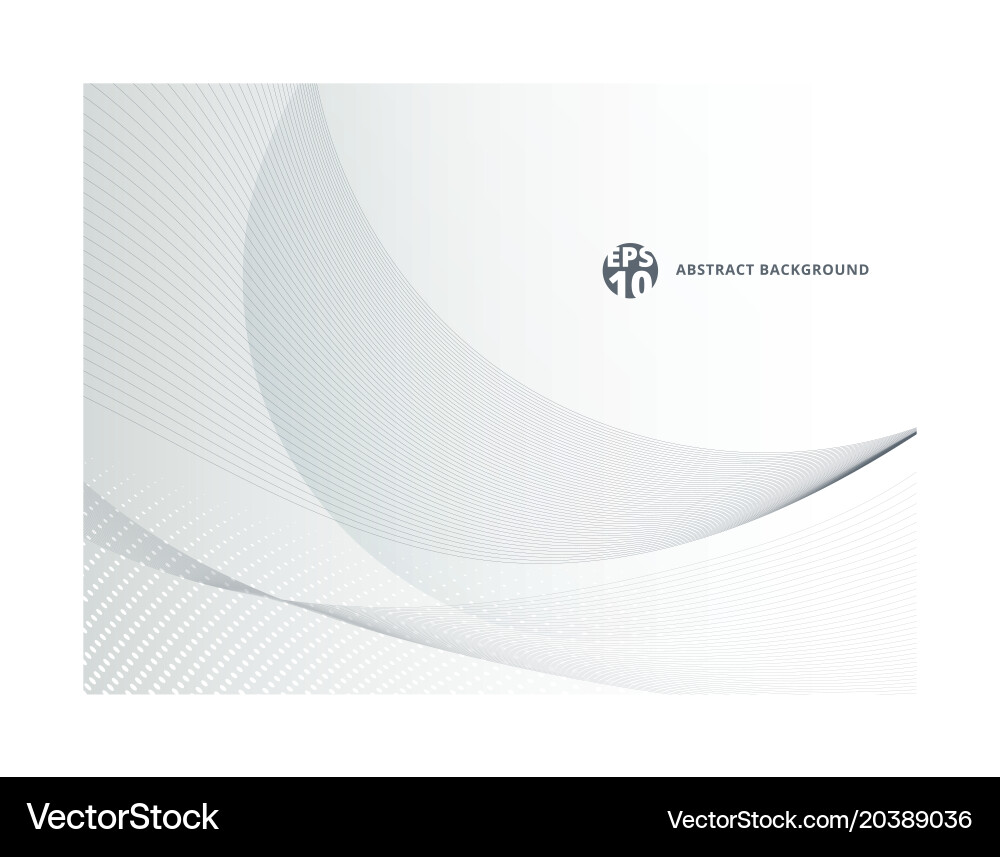 Abstract lines wave and twist pattern gray color vector image