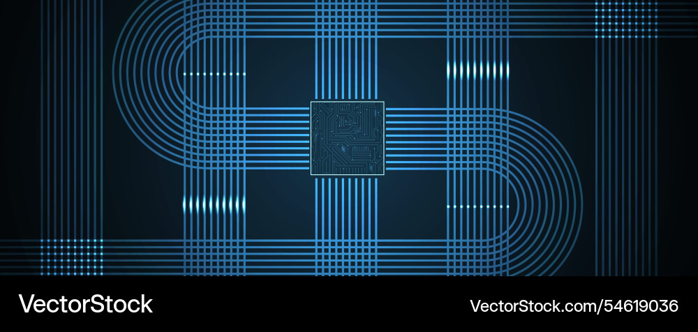 Abstract wireframe artificial intelligence Abstract wireframe artificial intelligence vector image