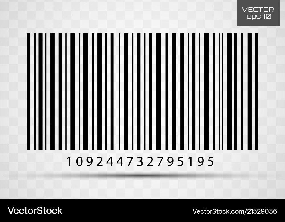 Bar code icon Bar code icon vector image