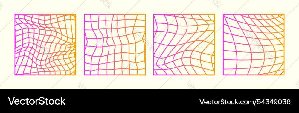 Psychedelic checkerboard gradient waves groovy Psychedelic checkerboard gradient waves groovy vector image