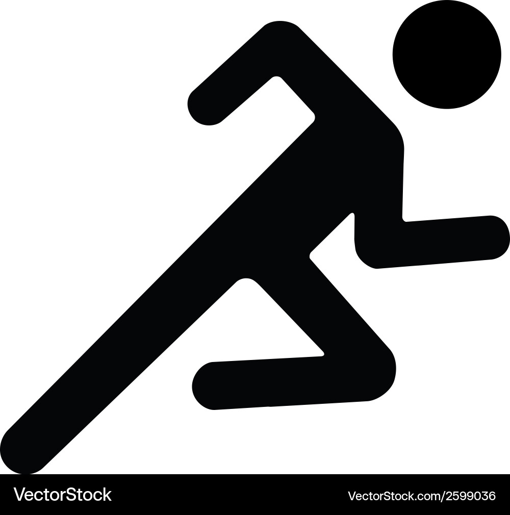 Running Man Icon Royalty Free Vector Image - VectorStock