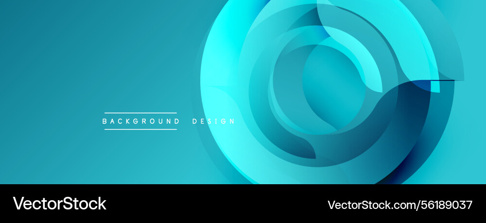 Abstract blue design overlapping circles create Abstract blue design overlapping circles create Vector Image