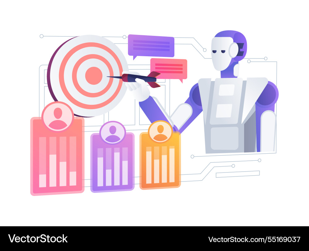 Ai-driven sentiment analysis for campaigns Ai-driven sentiment analysis for campaigns vector image