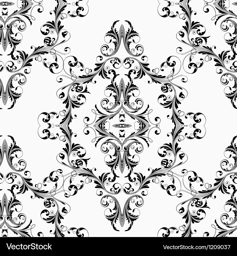 Damask seamless pattern Vector Image