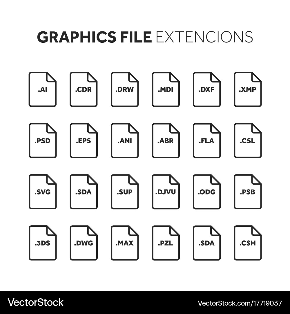 Lineoutline flat style icon set source code Vector Image