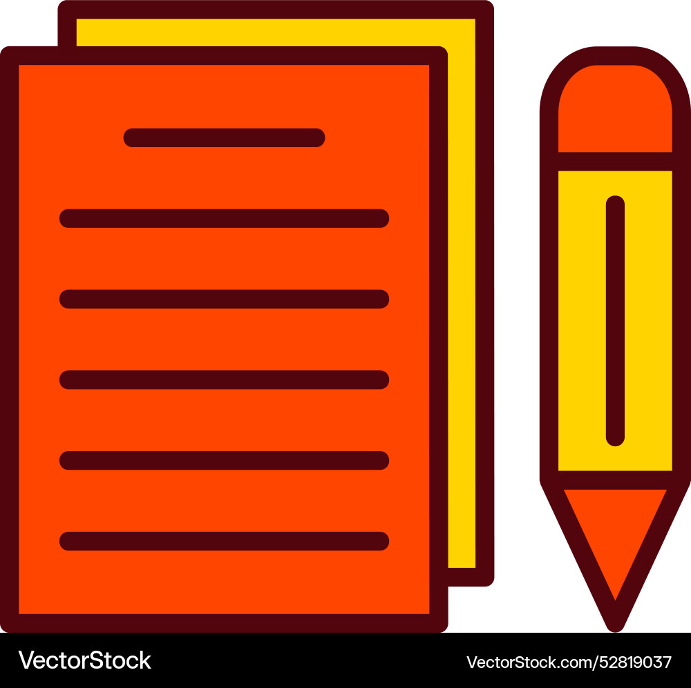 Write icon design vector image