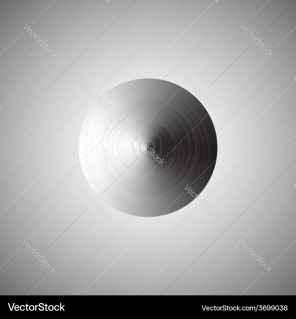 Abstract metallic background with round Vector Image