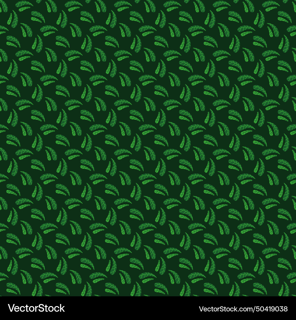 Leaf seamless pattern design Vector Image