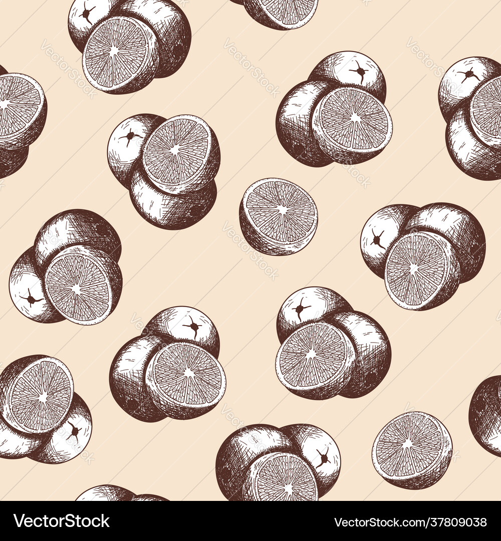 Seamless pattern orange Seamless pattern orange vector image