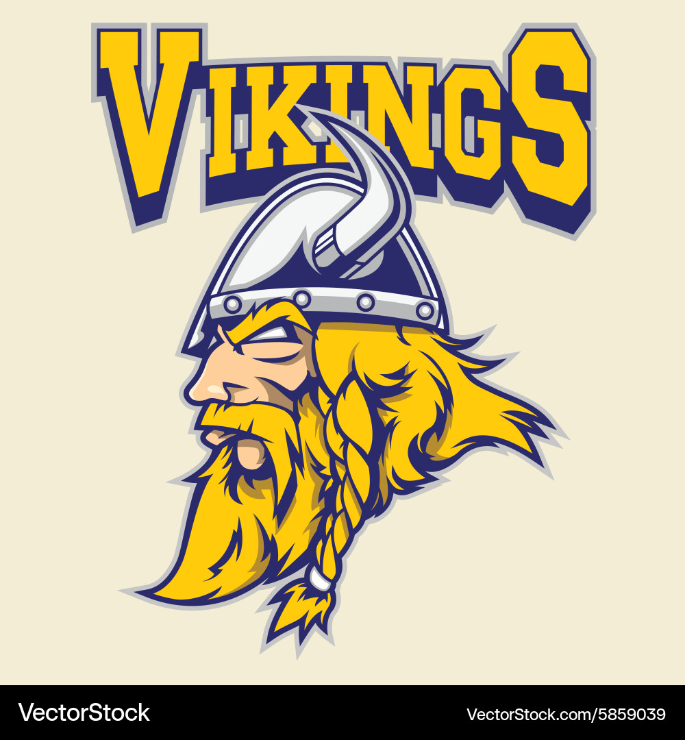 Viking Warrior Mascot Vector Image