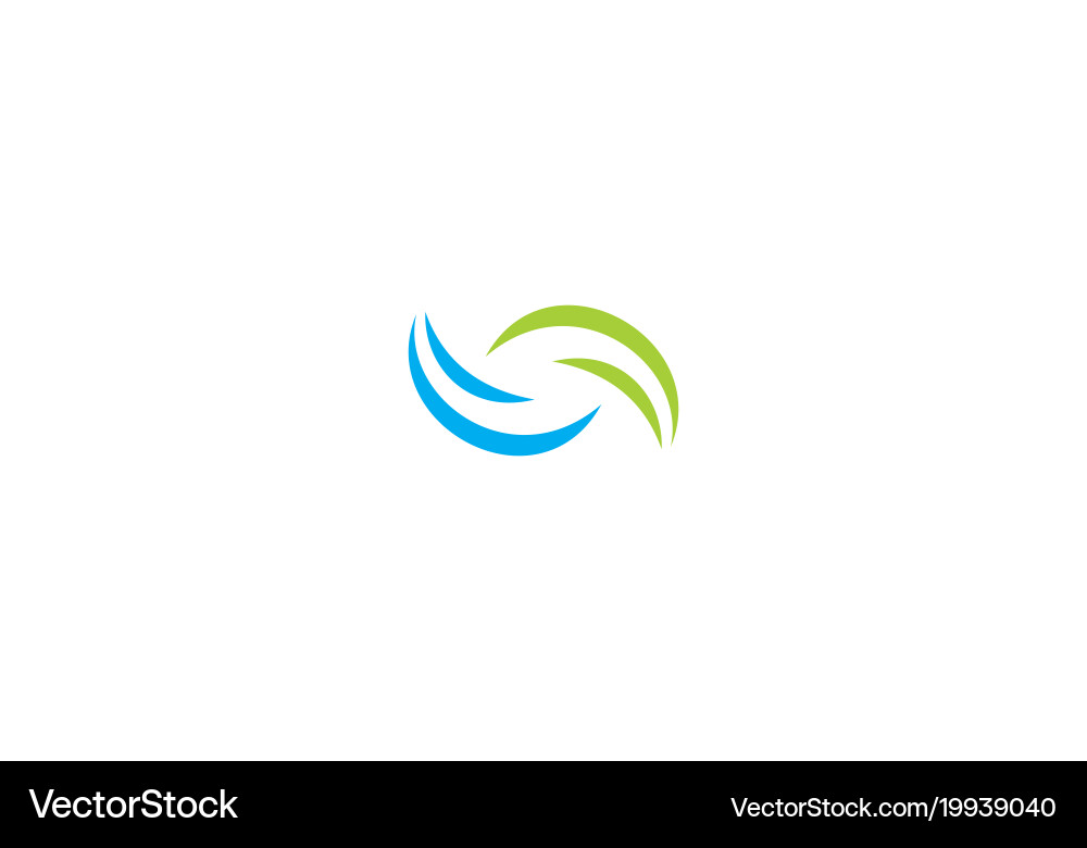 Abstract Circular Loop Logo vector image