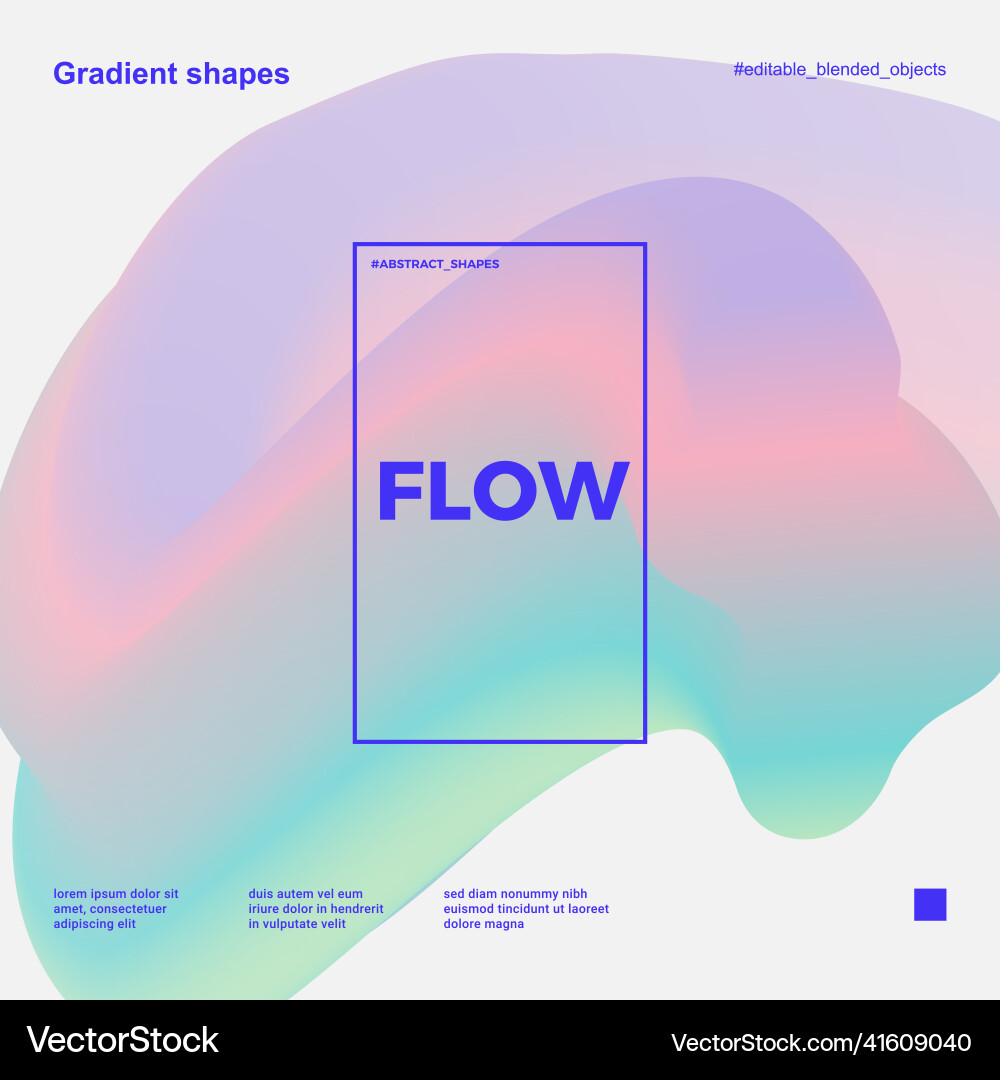 Design template with fluid and liquid shapes Design template with fluid and liquid shapes vector image
