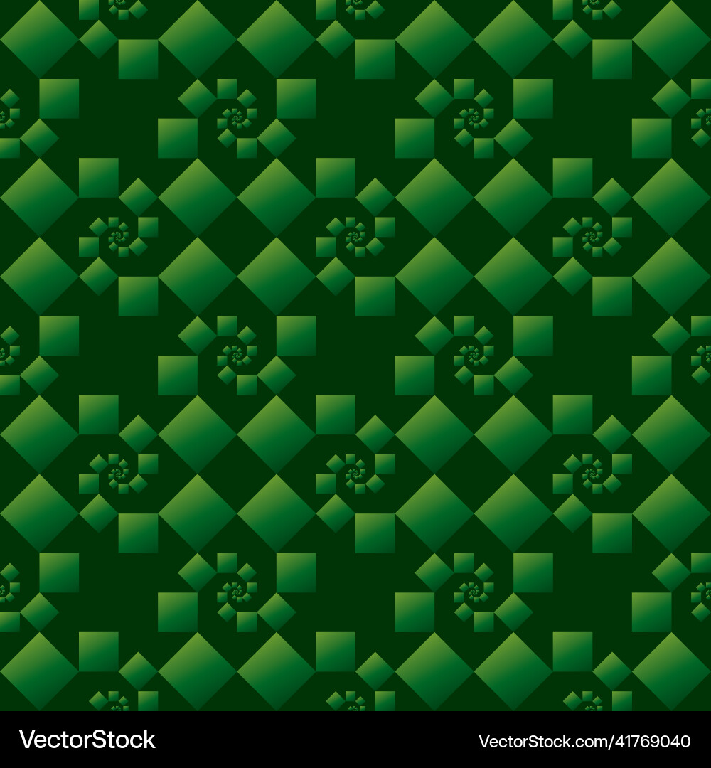 Fractal Emerald Tree Pattern vector image