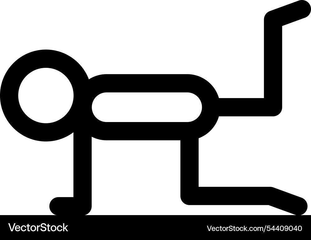 Kneepad icon thin linear style design isolated Kneepad icon thin linear style design isolated vector image