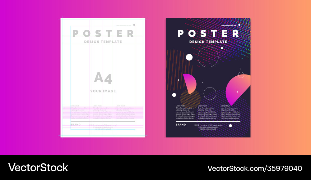 Poster Vorlage für Unternehmen und Abdeckung modern Poster Vorlage für Unternehmen und Abdeckung modern vektorbild
